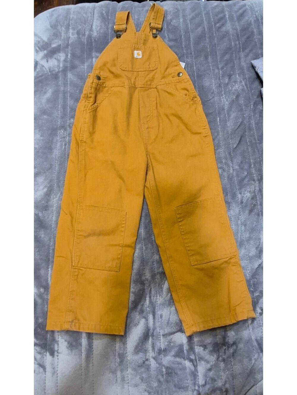 Carhartt Kids Toddler Flannel-Lined Canvas Bib Overalls